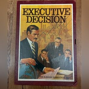 Rare Vintage 3M Bookshelf Game: Executive Decision (1971) COMPLETE